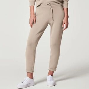 SPANX Airessentials Tapered Pants Tan 3X Pull On Stretchy Jogger Sweatpants Boho